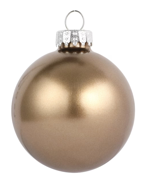 Custom Engraved Glass Christmas Ball (Bobble) Ornament