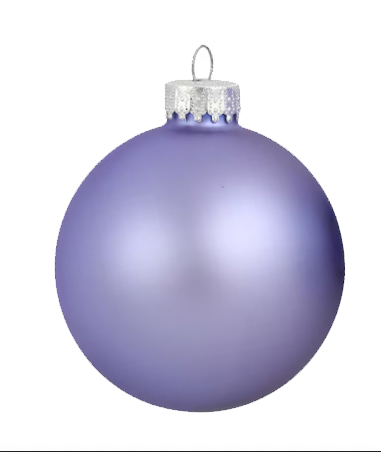 Custom Engraved Glass Christmas Ball (Bobble) Ornament