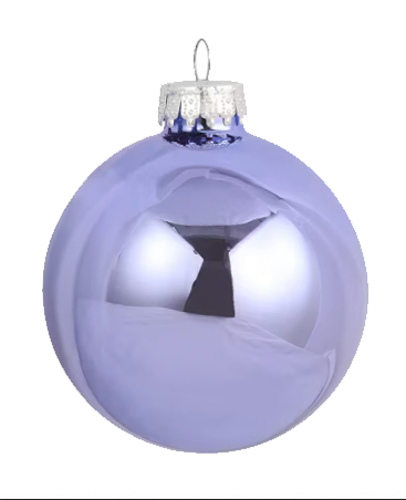 Custom Engraved Glass Christmas Ball (Bobble) Ornament