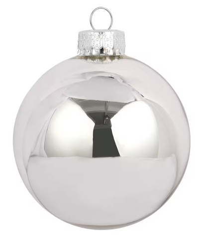 Custom Engraved Glass Christmas Ball (Bobble) Ornament