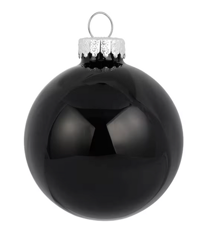 Custom Engraved Glass Christmas Ball (Bobble) Ornament