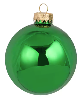 Custom Engraved Glass Christmas Ball (Bobble) Ornament